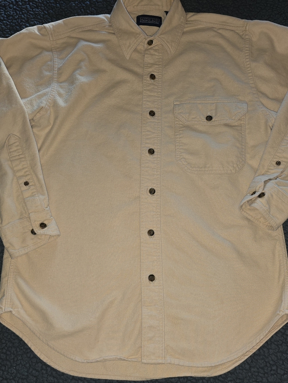 Lands' End Men's Casual Chamois Button-Down Shirt